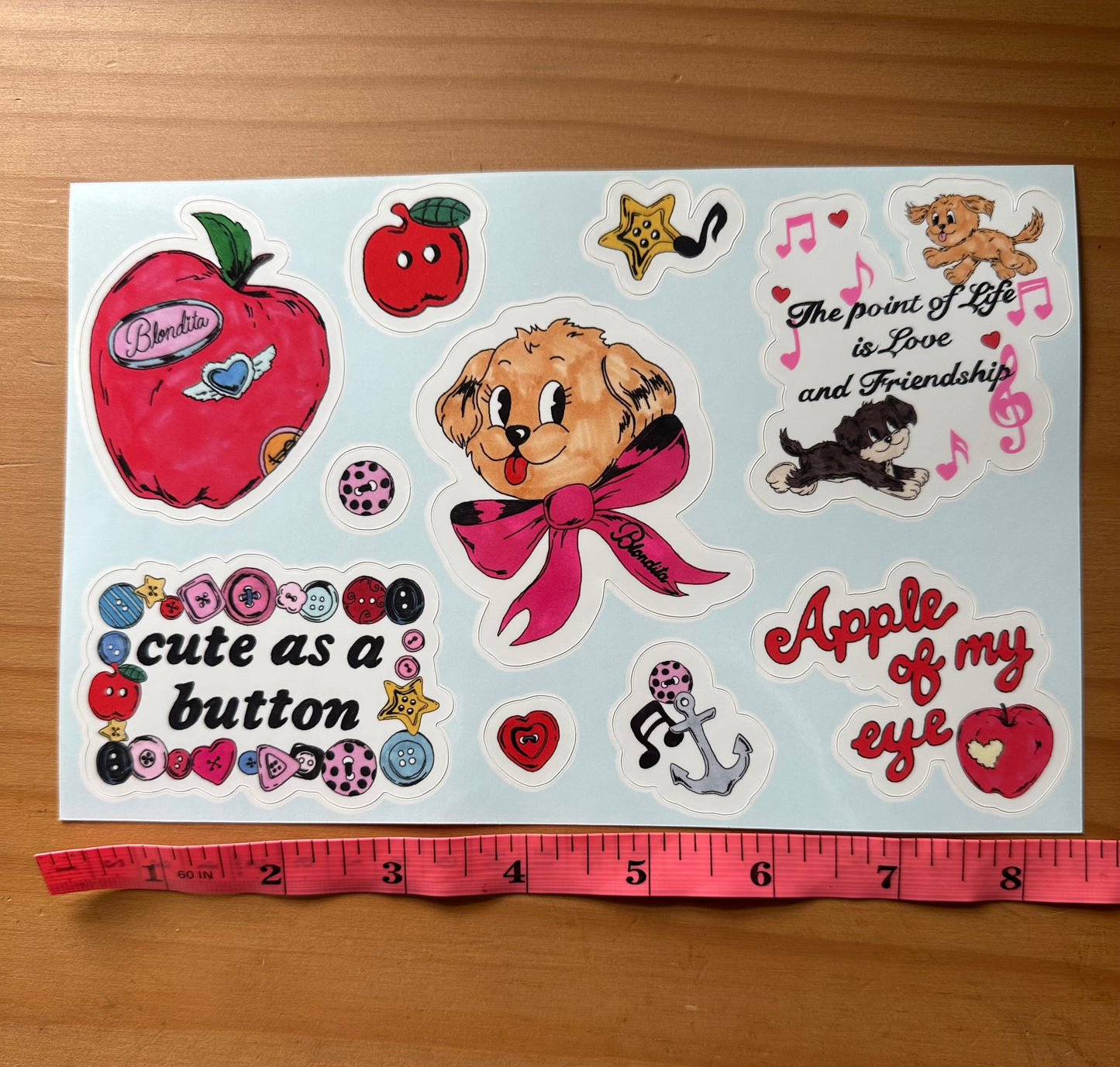 Blondita Sticker Sheet
