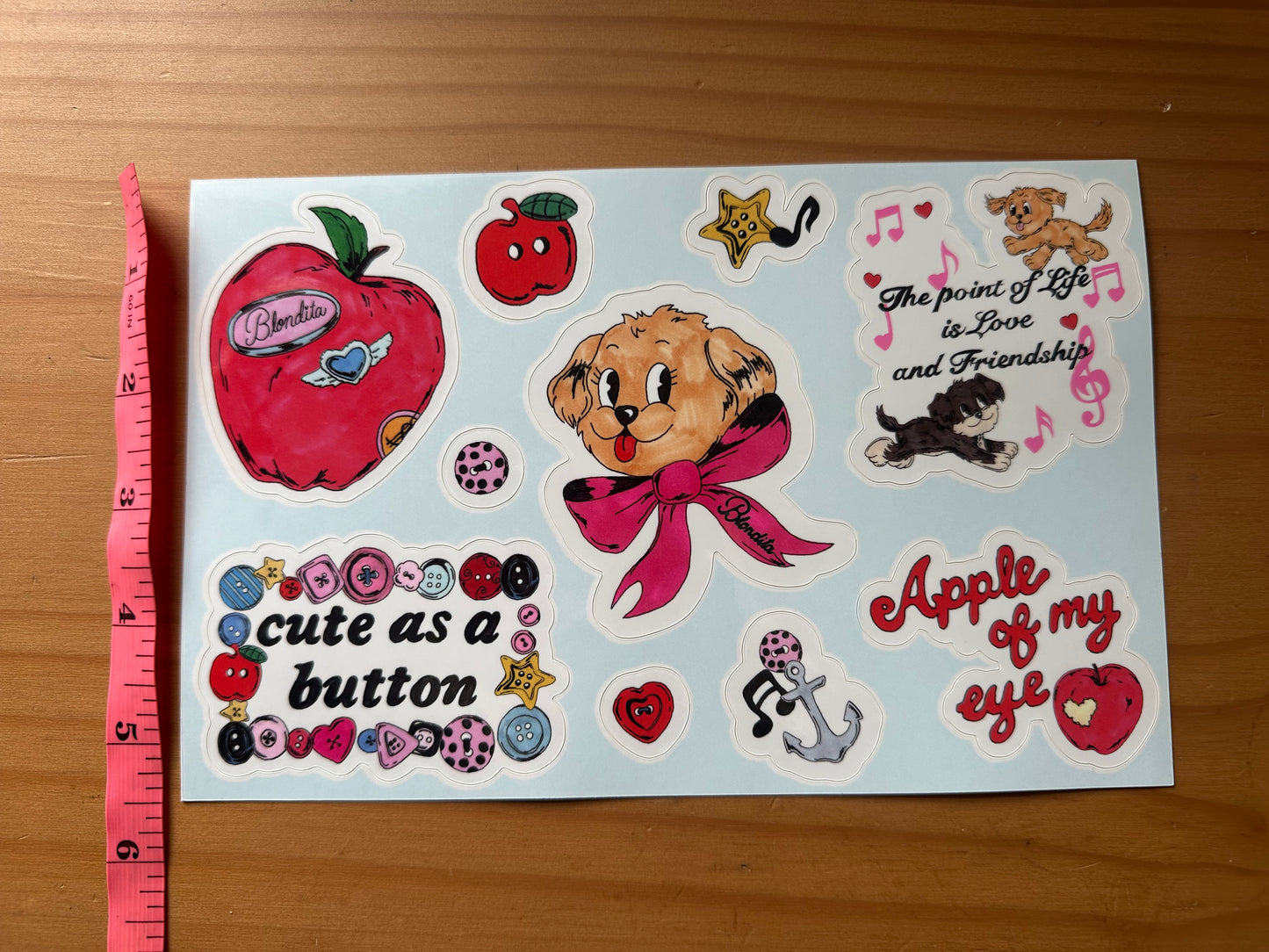 Blondita Sticker Sheet