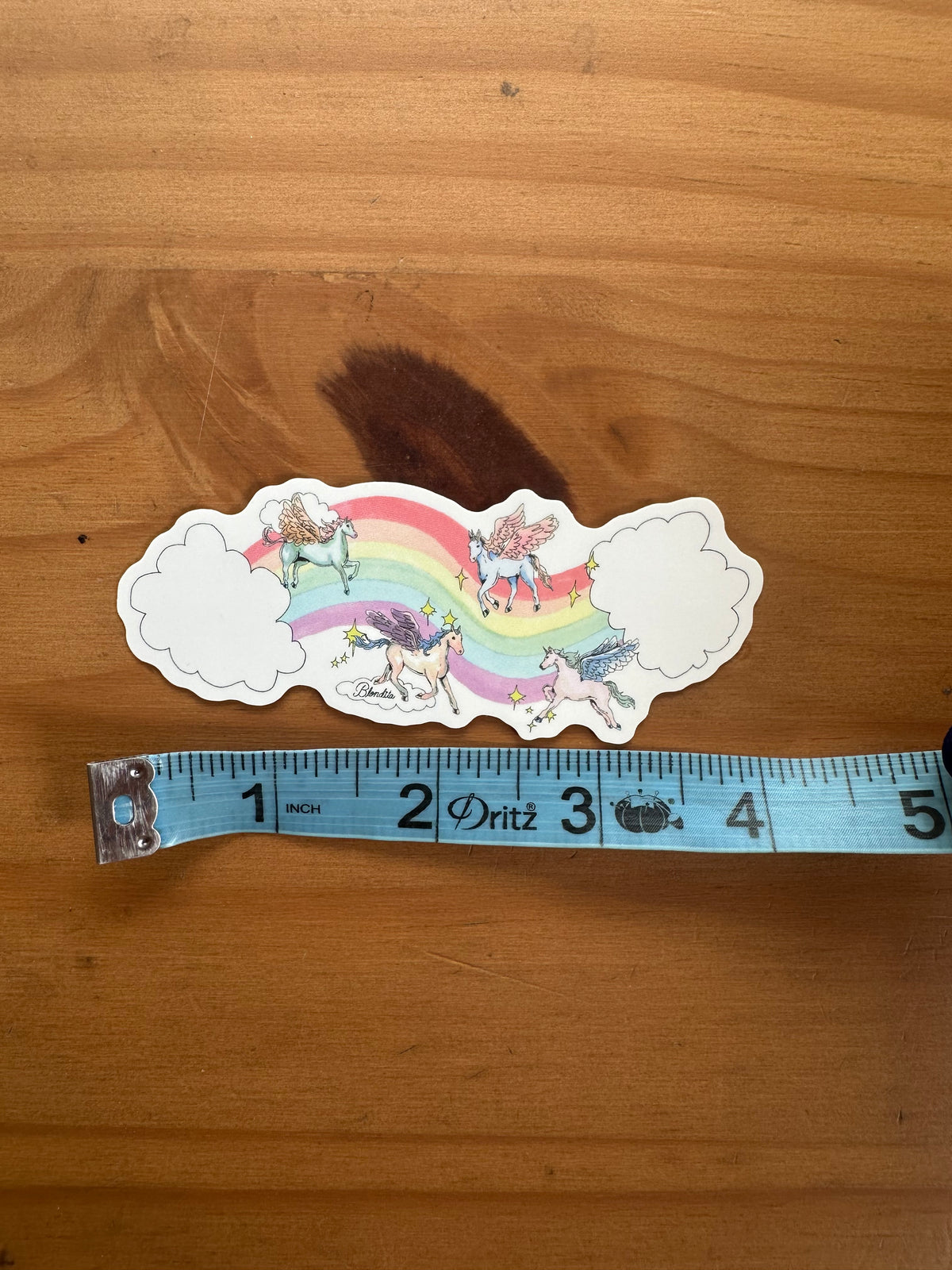 Blondita Unicorn Sticker