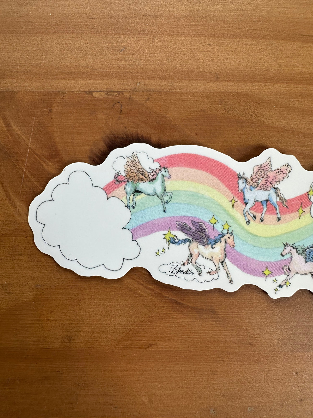 Blondita Unicorn Sticker