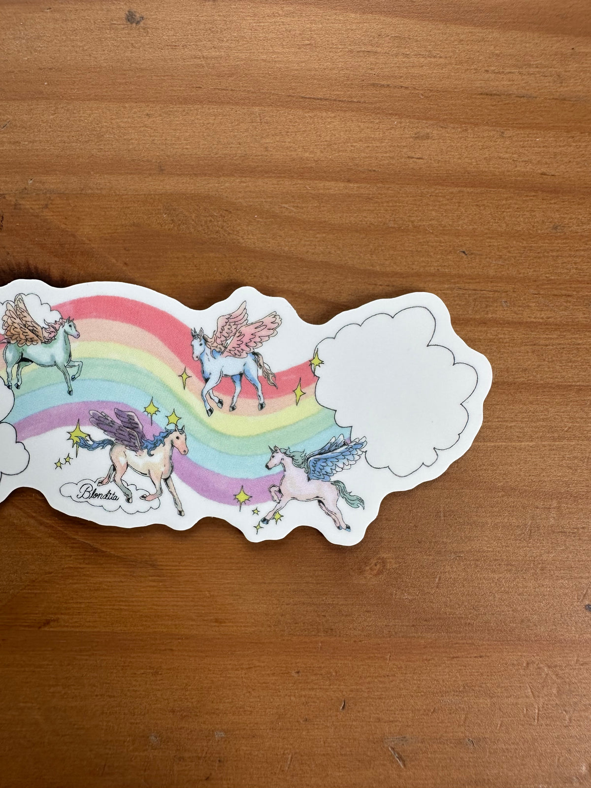 Blondita Unicorn Sticker