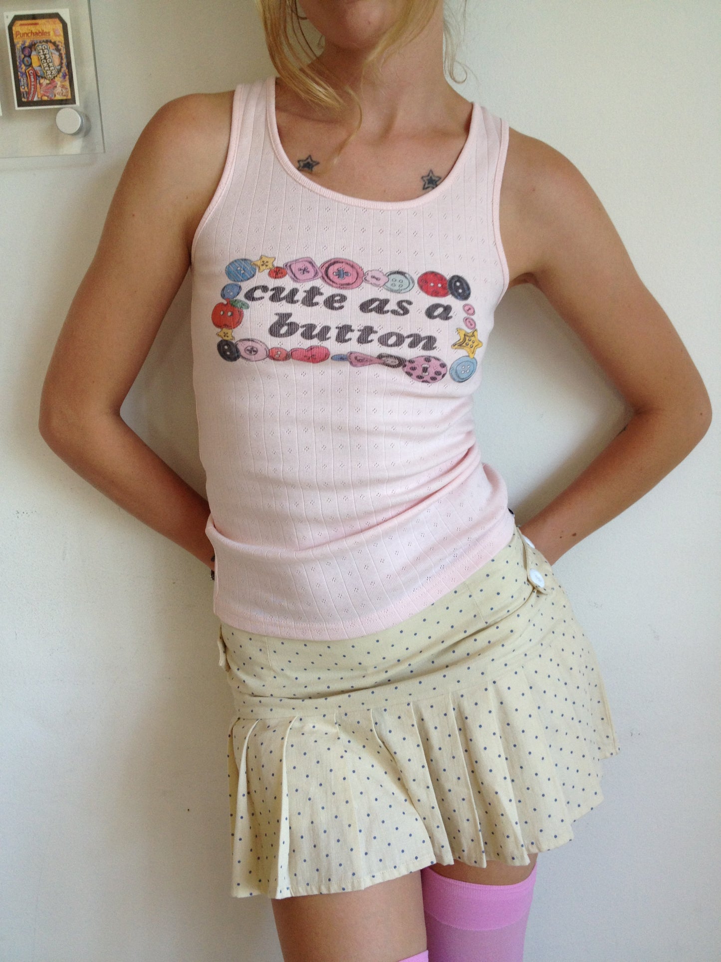 Cute as a Button Tank 1/1