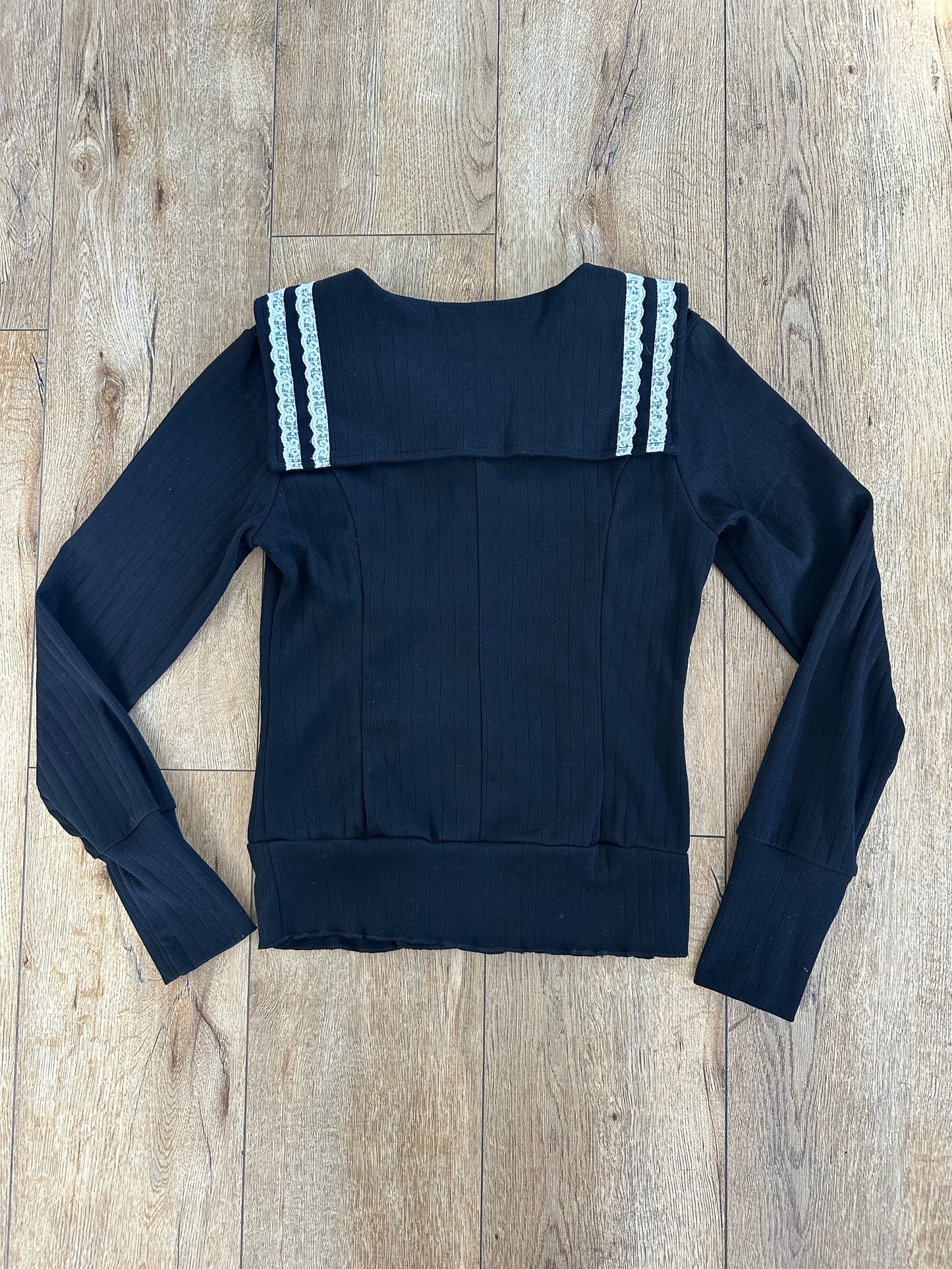 Janis Sailor Cardigan Noir Pre Order