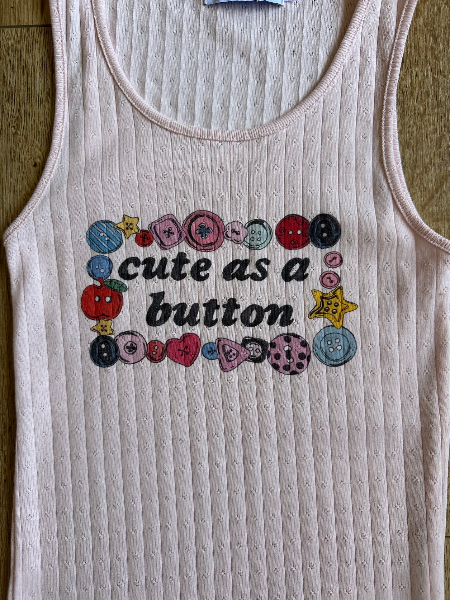 Cute as a Button Tank 1/1