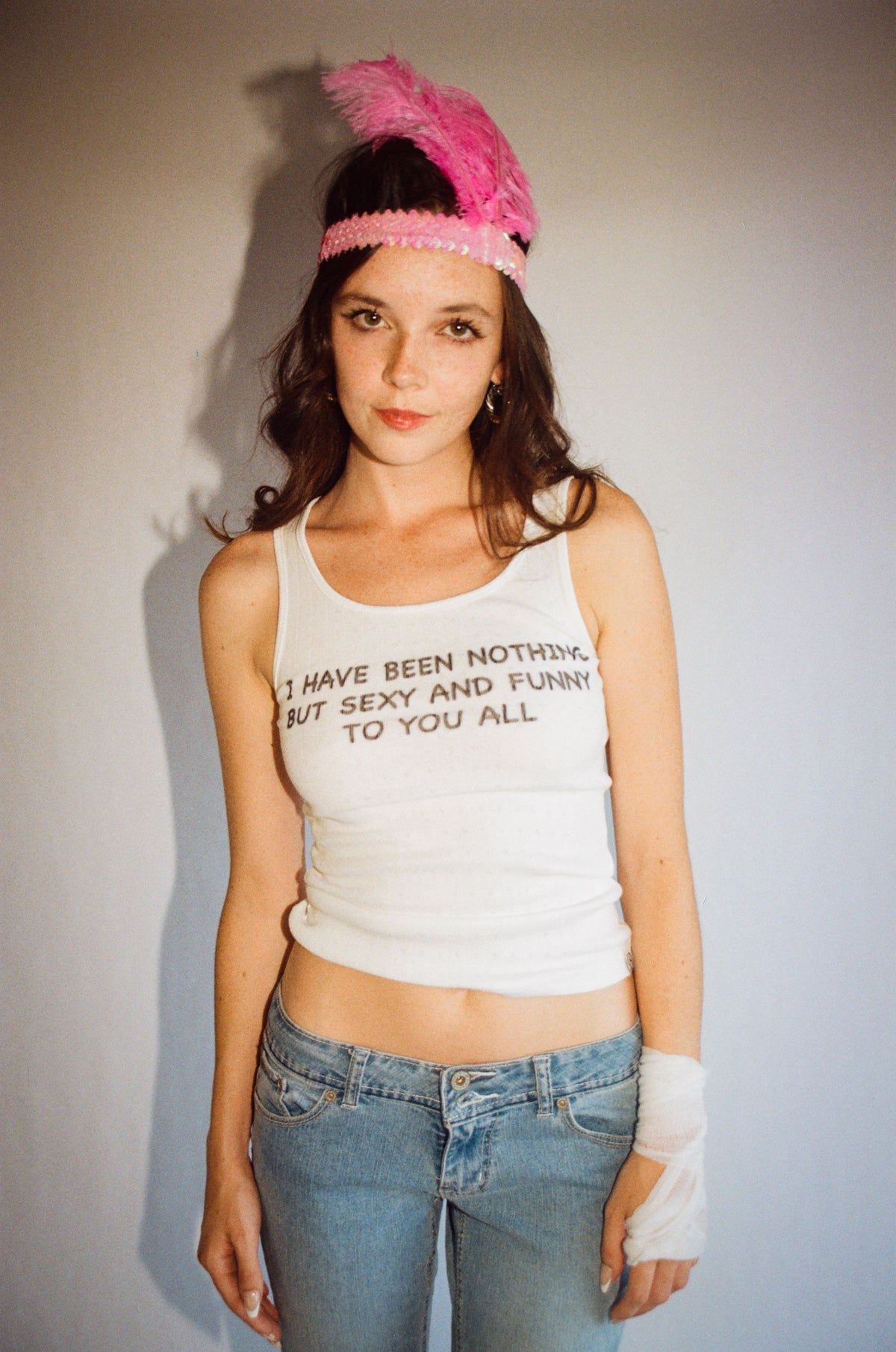 Sexy and Funny Pointelle Tank