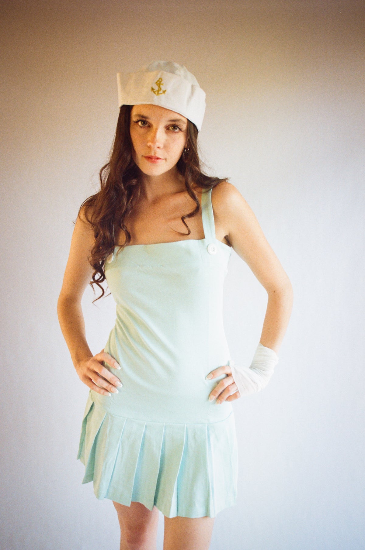 Macy Drop Waist Dress Aquamarine