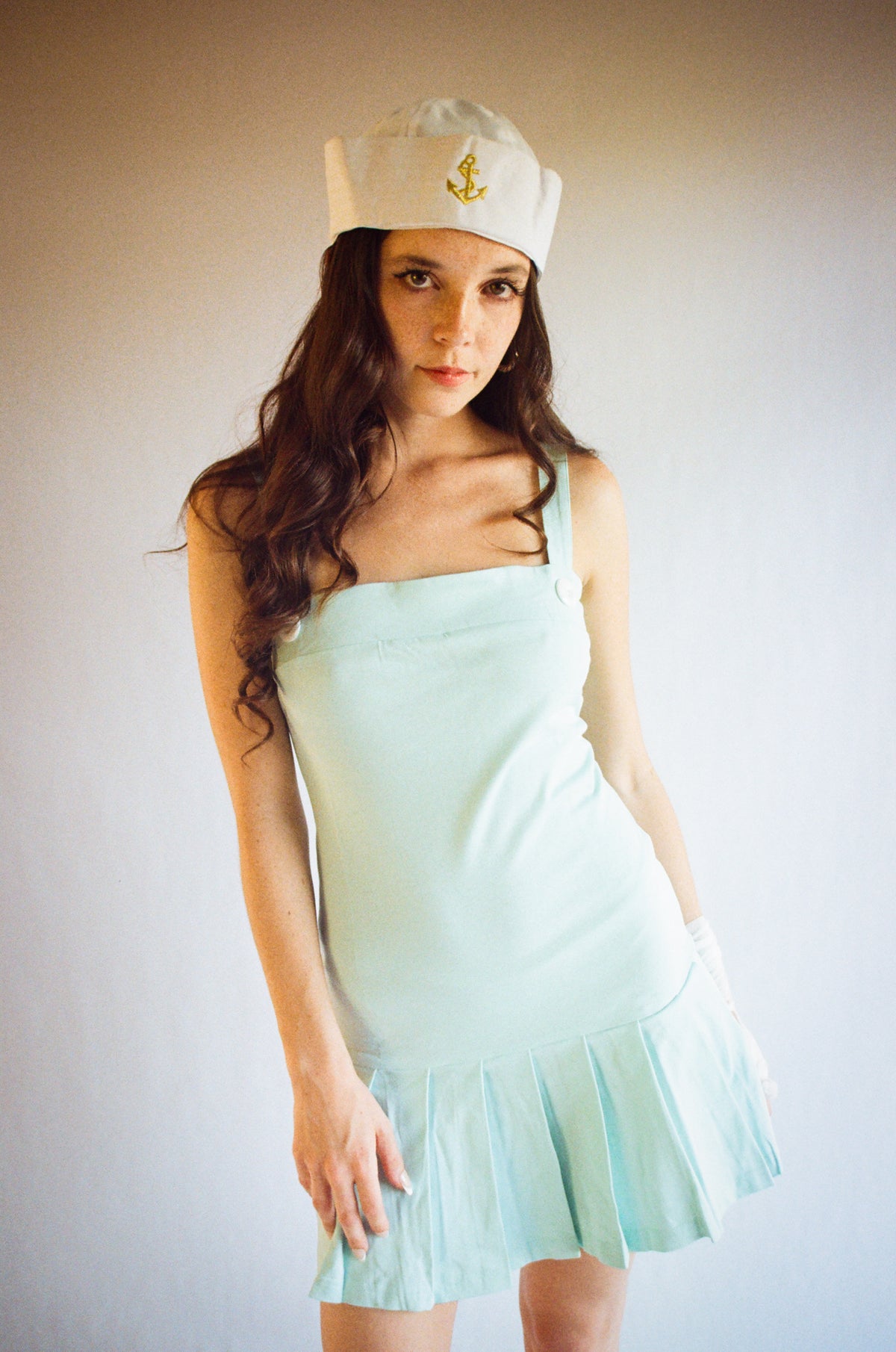 Macy Drop Waist Dress Aquamarine