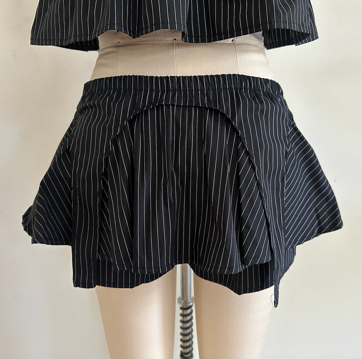 Pinstripe Garter Skort