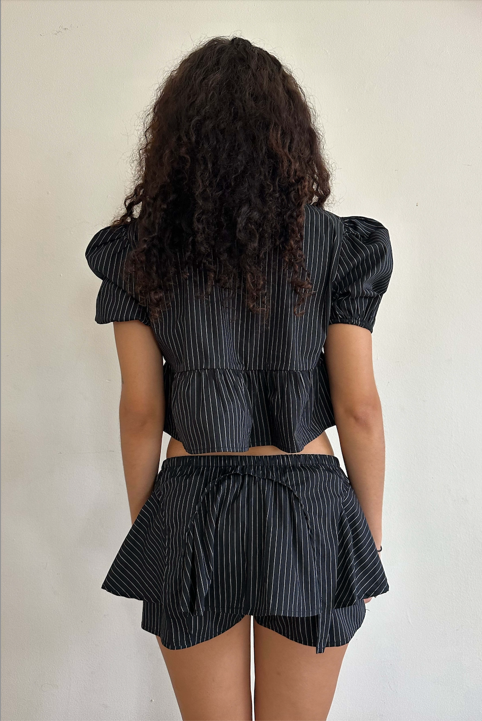 Pinstripe Garter Skort