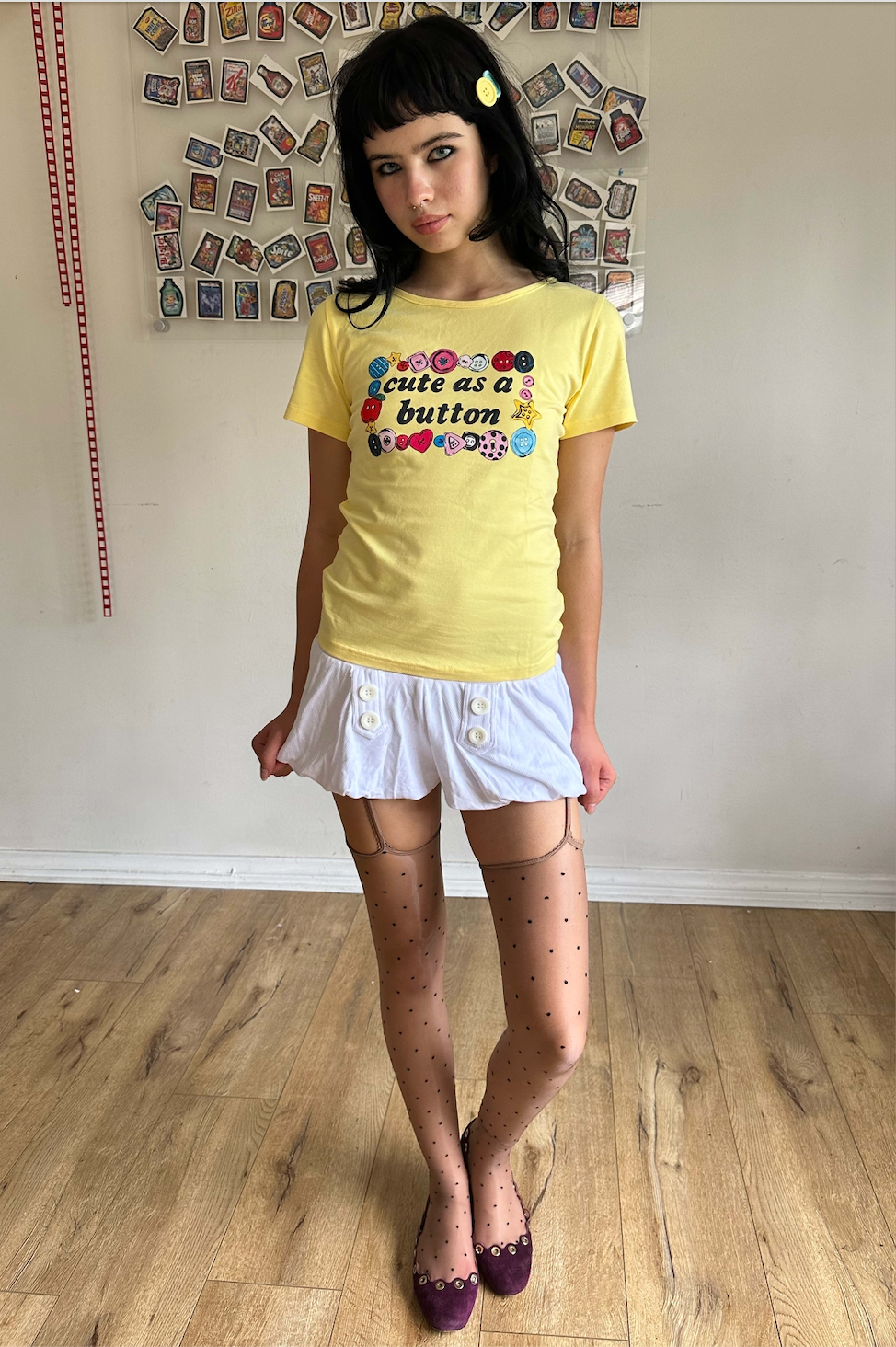 Cute As A Button Tee