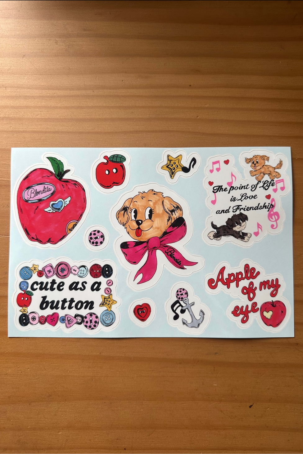 Blondita Sticker Sheet