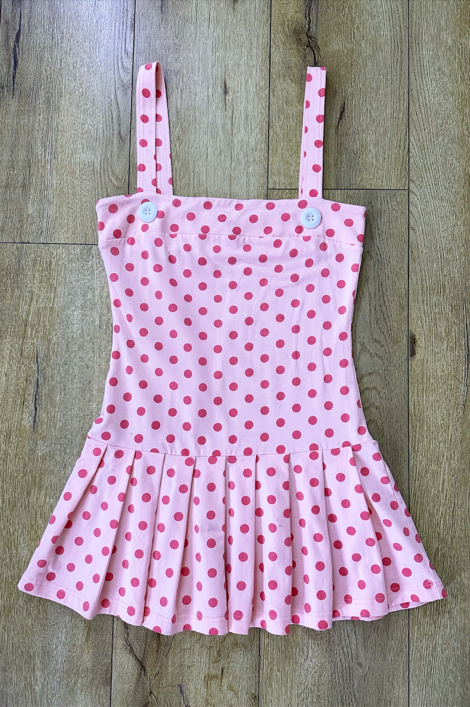 Macy Pink Polka Dot Dress – Blondita
