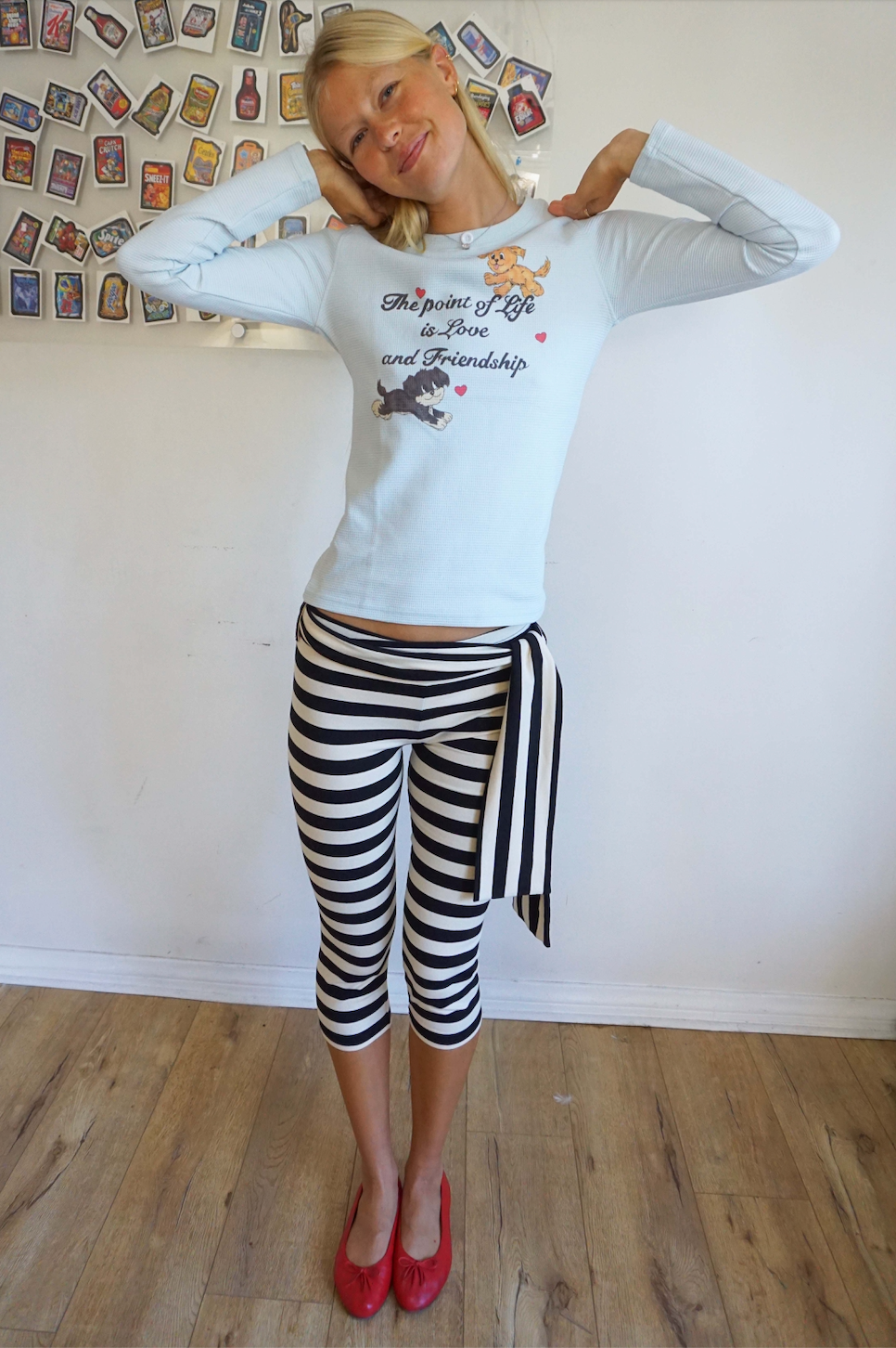 Suzy Stripe Capri