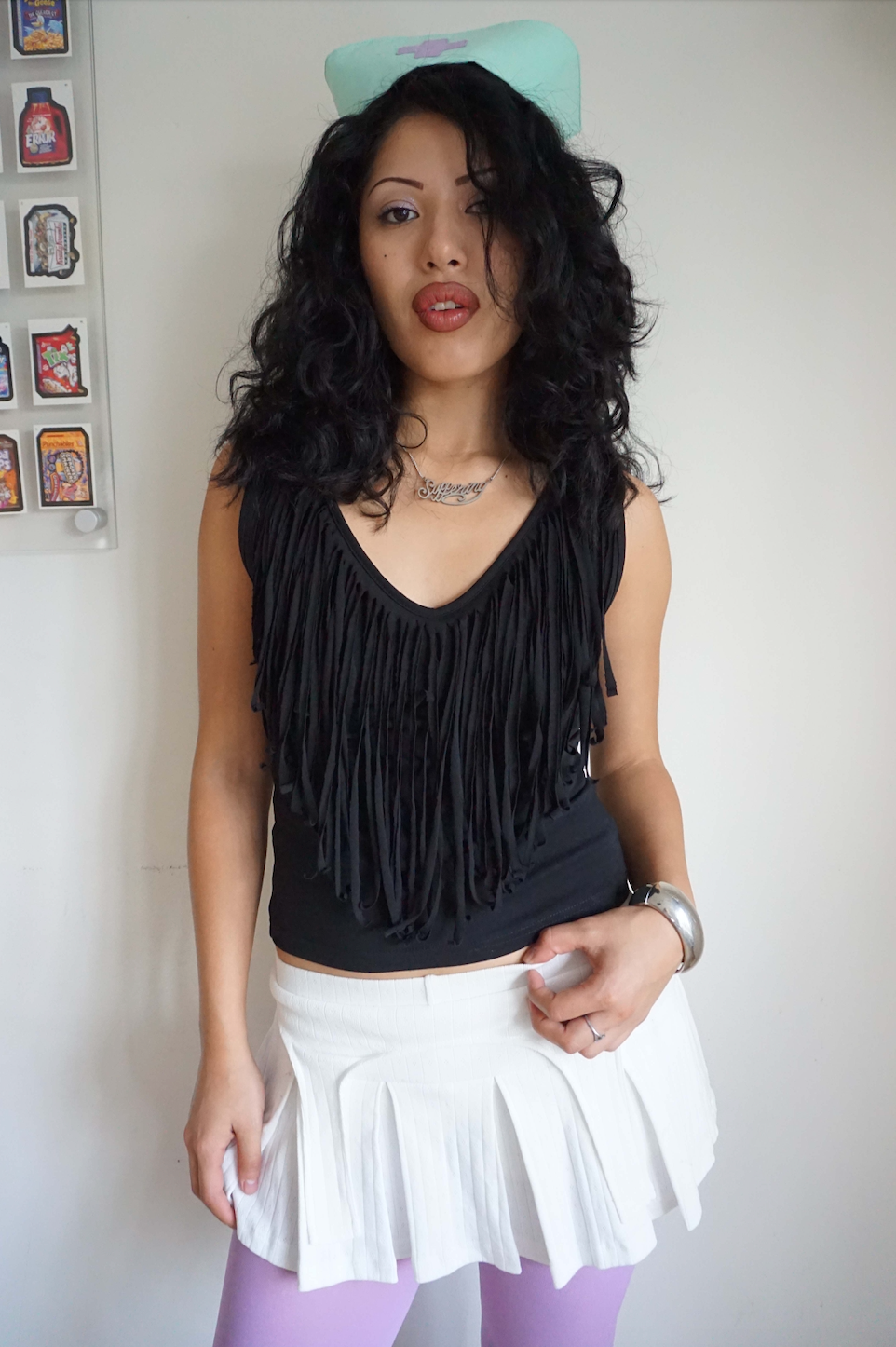 Fia Fringe Top Noir