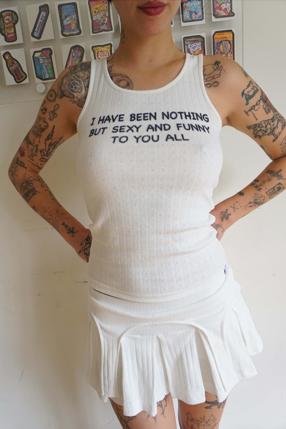Sexy & Funny Pointelle Tank