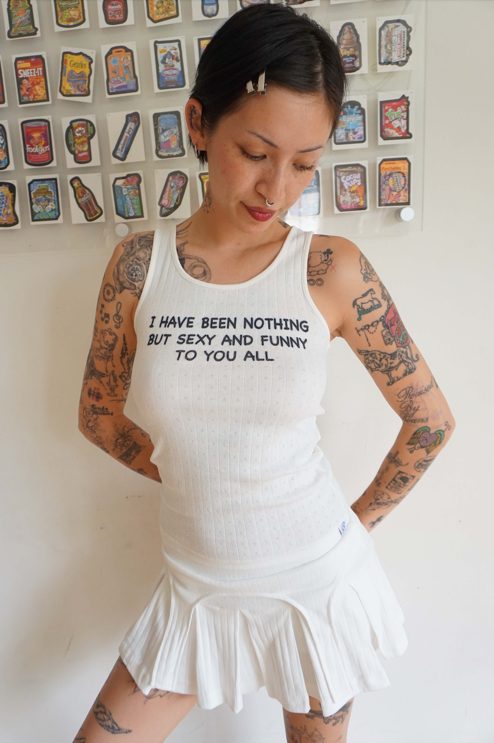 Sexy & Funny Pointelle Tank