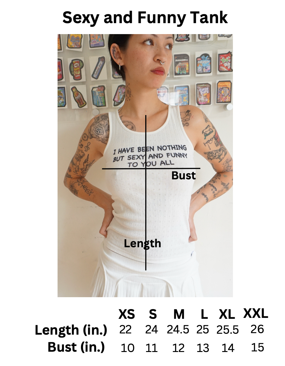 Sexy & Funny Pointelle Tank