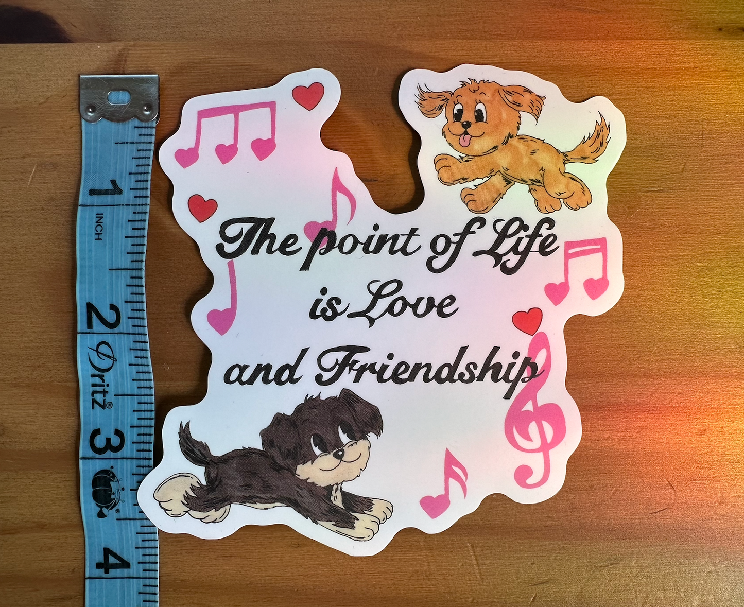Love and Friendship Sticker