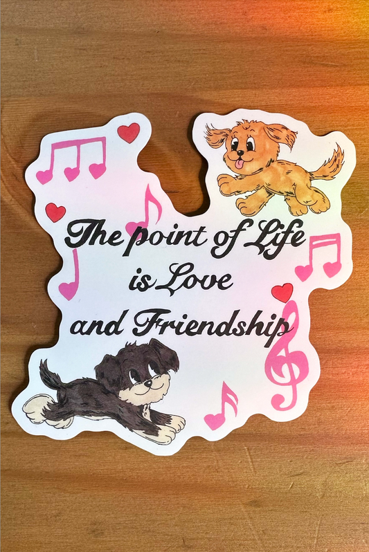 Love and Friendship Sticker
