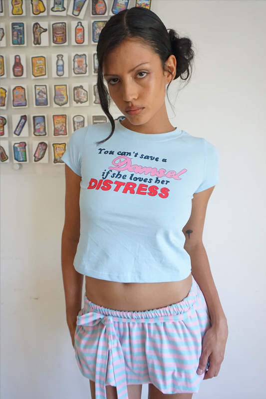 Damsel Baby Tee Blue