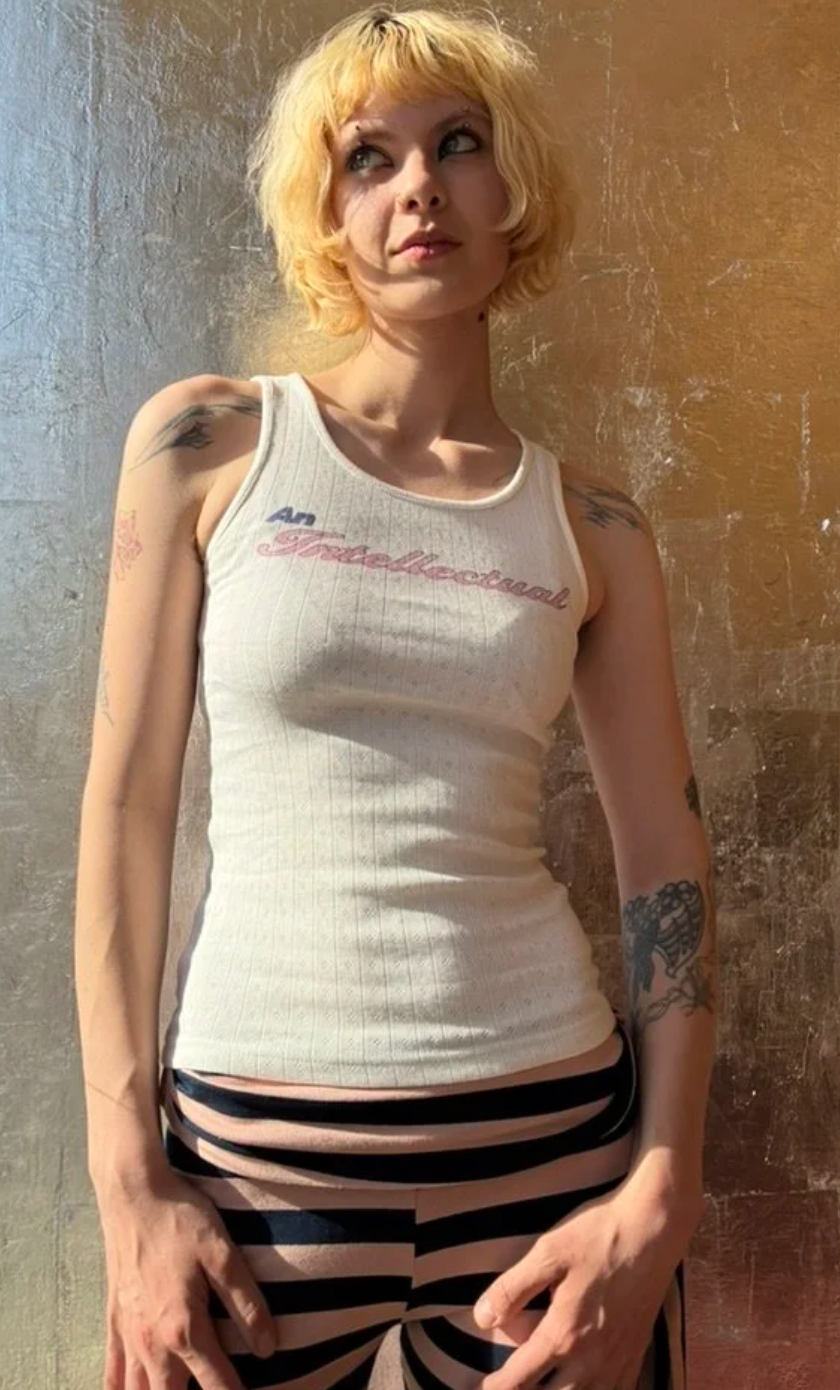 An Intellectual Pointelle Tank