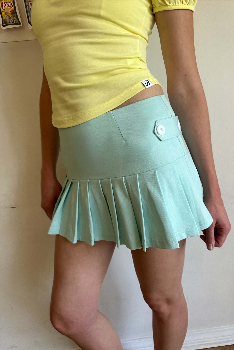 Coraline Pleated Skort Aquamarine
