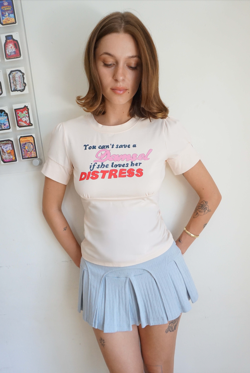 Damsel Tee Peach Pink