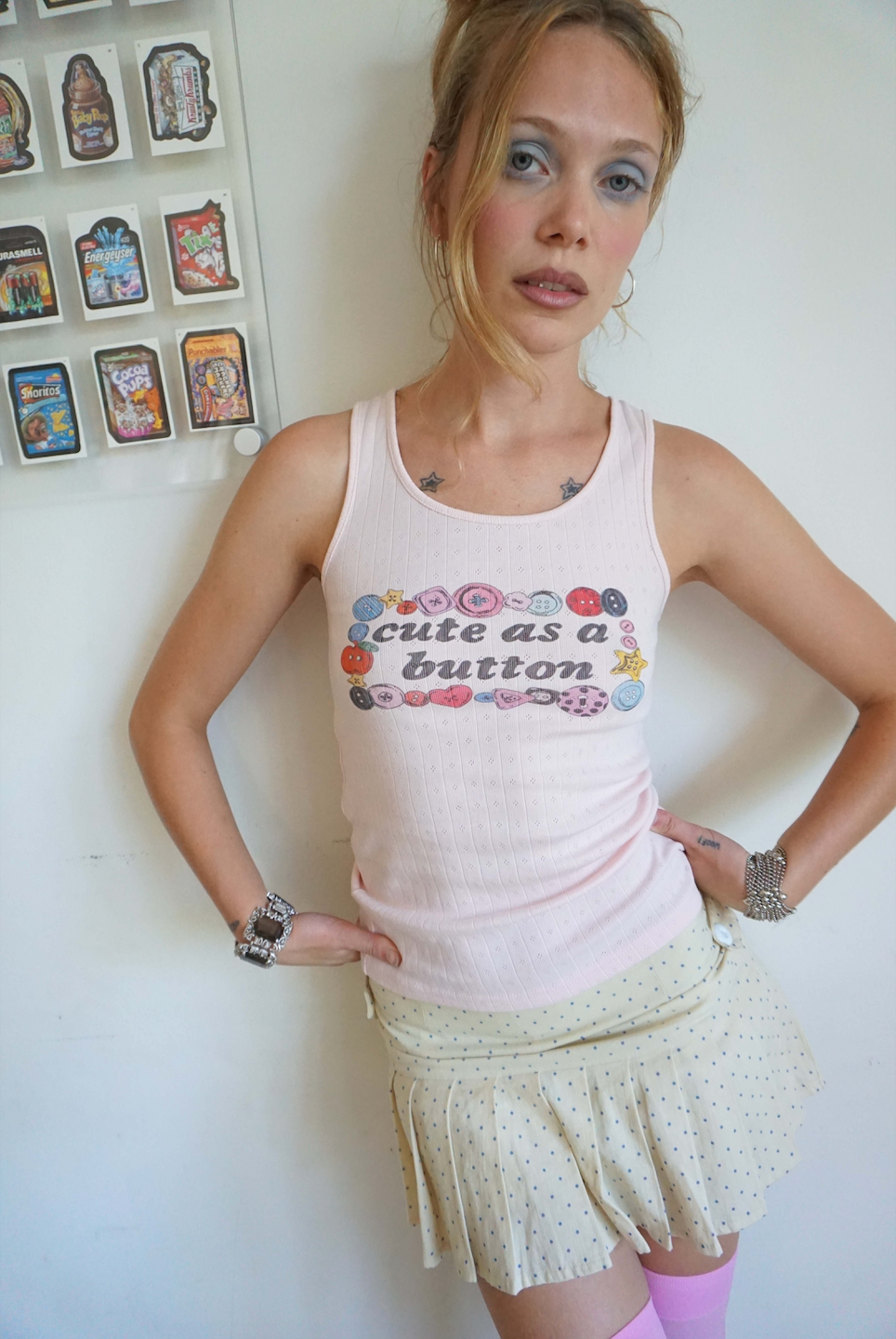 Cute as a Button Tank 1/1