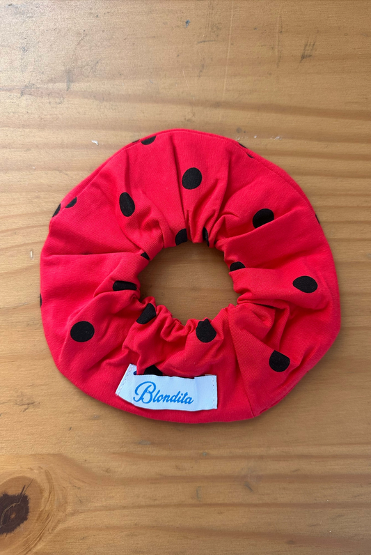 Lola Ladybug Polkadot Scrunchie