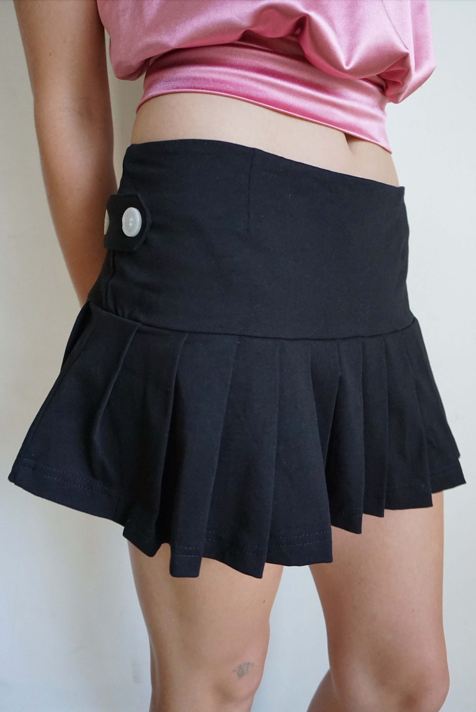 Essential Black Skort