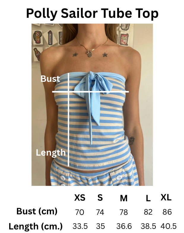 Polly Sailor Tube Top
