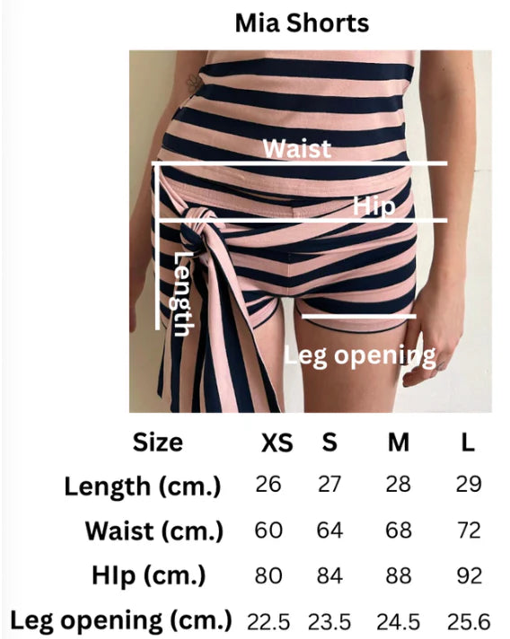 The Mia Set | Tube Top & Shorts Set