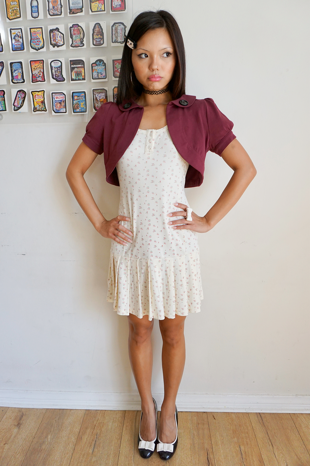 Brigette Floral Dress White