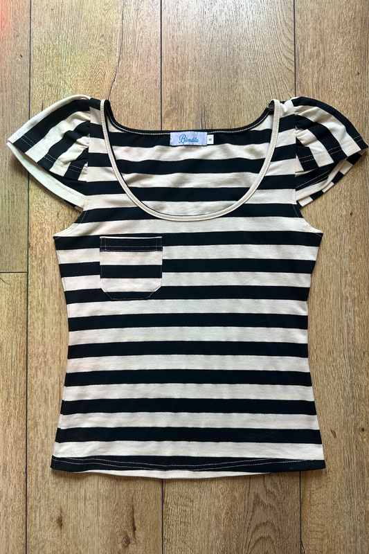 Suzy Stripe Top Short Sleeve