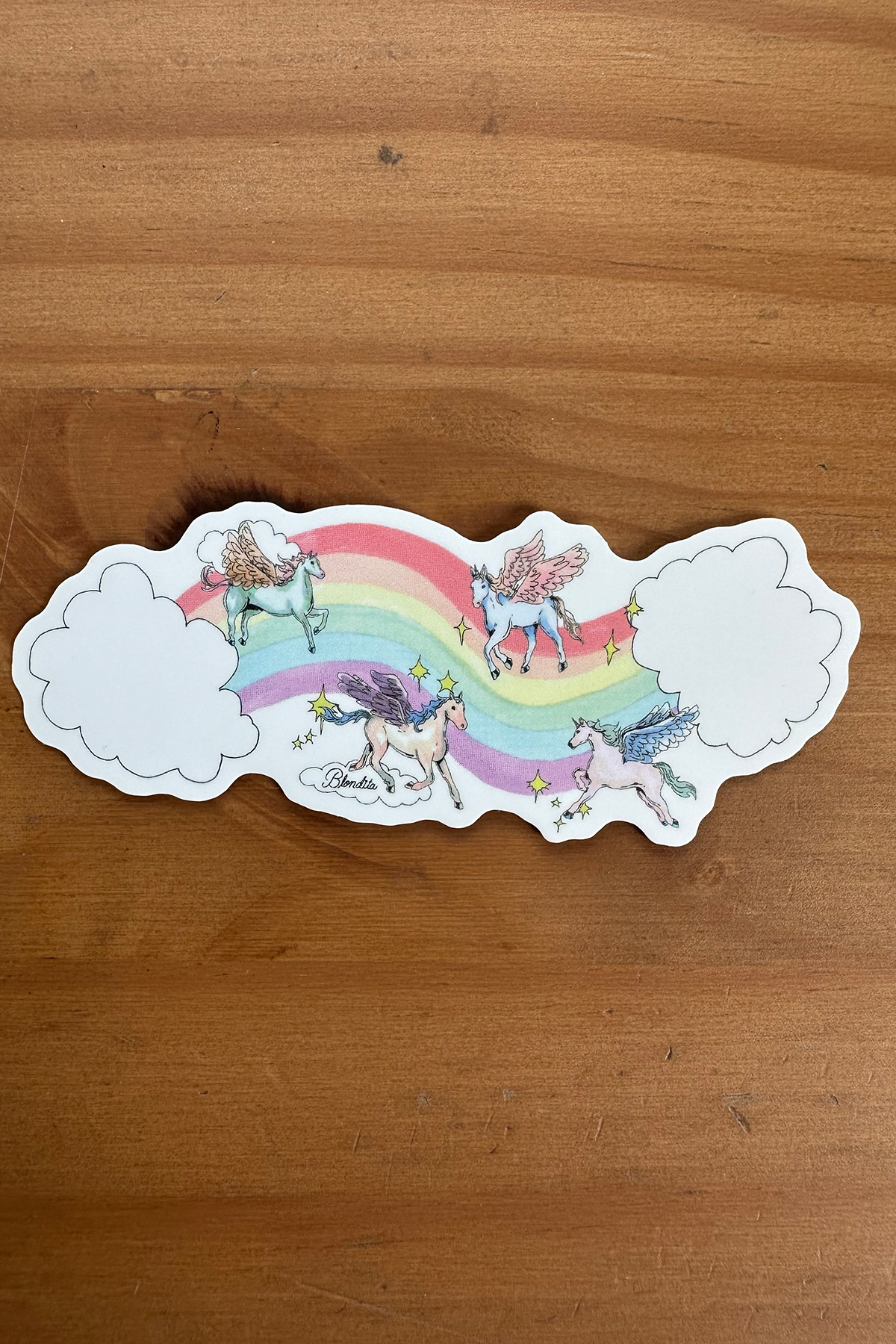 Blondita Unicorn Sticker
